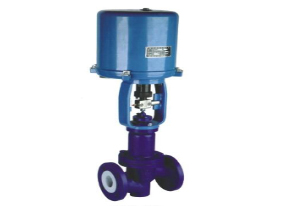 襯氟電動單座調節閥